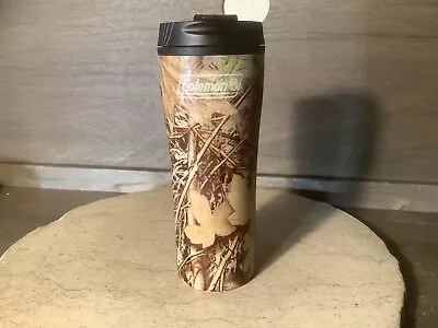 Coleman Tumbler 20oz Insulated HOT OR COLD TUMBLER TREE DESIGN 8.5  TALL  • $14.99