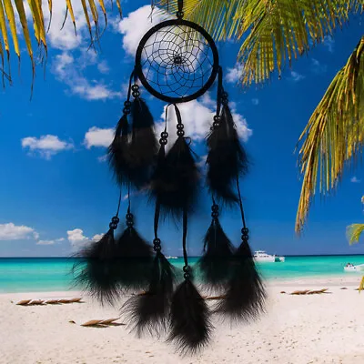 Dream Catcher Circular Feather Hang Crafts Handmade Crystal Chandelier Parts • $13