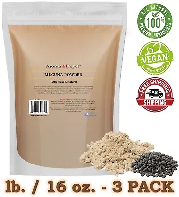 1 Lb. Mucuna Pruriens Bean Extract Powder Haba Del Terciopelo Raw (1 Lb X 3) • $23.90