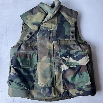 Vintage U.s. Military Body Armor Fragmentation Protective  Vest - Size Small • $150