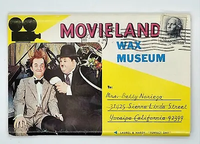 1960's Movieland Wax Museum Postcards Fold-Out 12 Cards Frankenstein Marx Bros. • $9.99