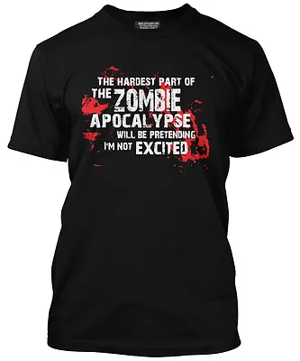 Hardest Part Zombie Apocalypse T-Shirt Zombie Survival Halloween Dead TV Gifts • £13.99