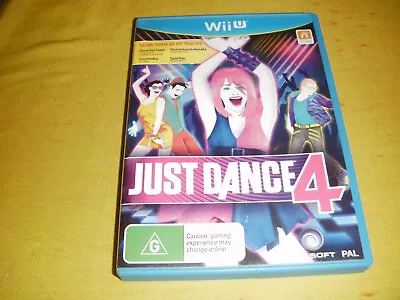 JUST DANCE 4 Nintendo Wii U Game DISC + CASE + INSERT • $6.45