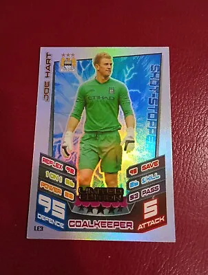 Match Attax Extra 2012/13 #LE3 - Joe Hart Limited Edition Card - Manchester City • £1.85