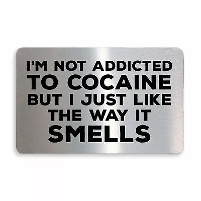 Rude Metal Wallet Card Birthday Gift For Men Him Novelty Joke Christmas Gifts • £3.99