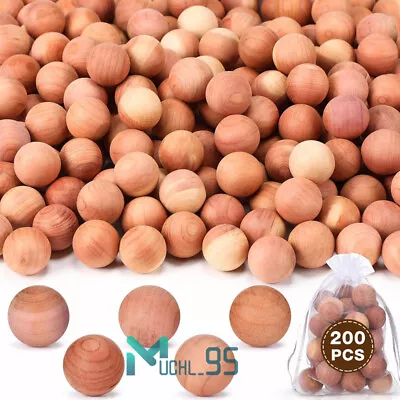 50-200PCS Natural Aromatic Cedar Blocks Cedar Balls For Closets DrawersShoes • $14.69