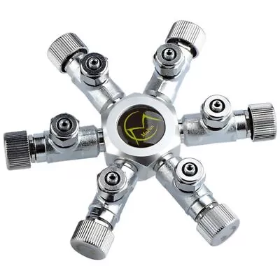 Metal Aquarium Splitter CO2 Distributor Check Valve Stainless Steel Regulator • $42.98