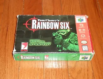 N64 Tom Clancy's Rainbox Six Empty Box With Instruction Manual  • $24.99