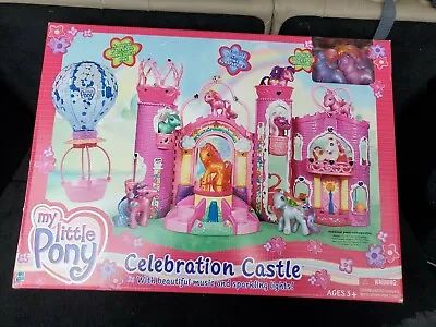 My Little Pony Celebration Castle Music Light Sound House Toy MLP 2002 NEW SEALE • $399