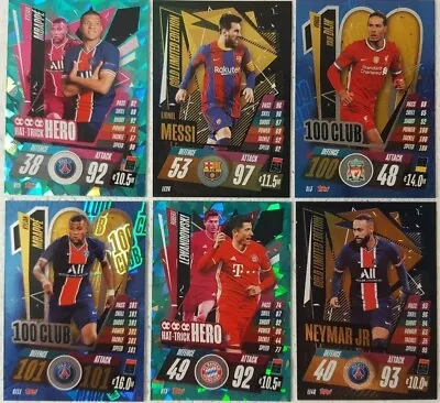 $19.99 • Buy Topps UEFA Champions Match Attax 2020/21 LIMITED EDITION 100 CLUB Card SINGLES
