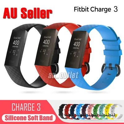 Fitbit Charge 2 Bands Replacement Silicone Metal Wristband Watch Strap Sports AU • $5.99