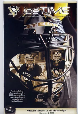 Pittsburgh Penguins Ice Time Programs 2007 Mellon Arena Crosby Malkin Excellent! • $5.99