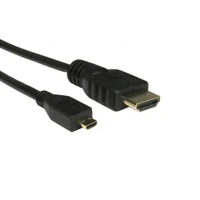 1.5m MICRO HDMI V2.0 Cable A To Type D 4Kx2K ARC Kindle Fire HUDL Tablet To TV • £4.19