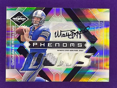 2009 Limited Matthew Stafford Rookie Patch RC Auto Phenoms Autograph /149 #233 • $279