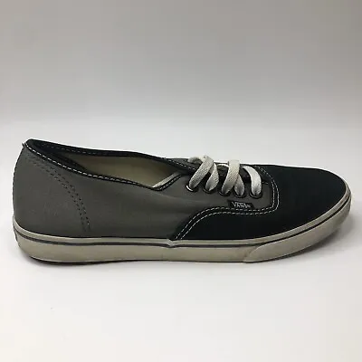 VANS Off The Wall Men's 5.5 Women’s  7 Gray Black Canvas Low Skateboard Shoes • $11.85