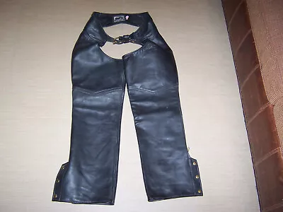 Leather Motorcycle Chaps CALIFORNIA CREATIONS  Size Large Unisex • $62.50