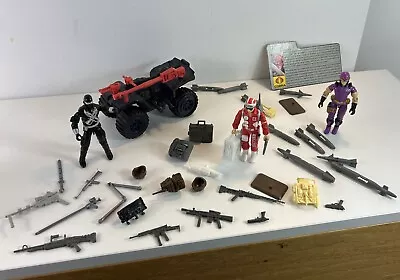 Mixed Lot  GI Joe Missles Rockets Vehicle Figures Parts Weapons Vintage • $49