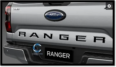 Genuine Ford Next Gen  RANGER  Tailgate Black StiCker Decal XLT/Wildtrak/Raptor • $60