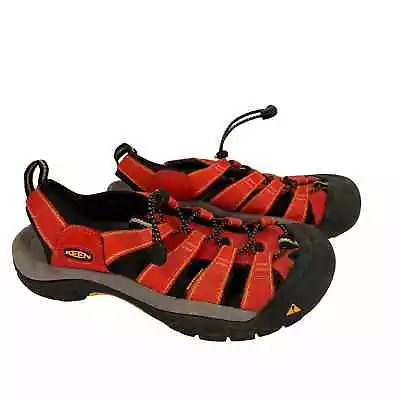 Keen Youth Red Newport Nylon Sandals Hiking Shoes Size 9 • $35