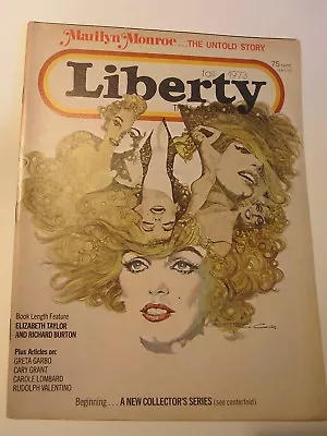 Marilyn Monroe LIBERTY Magazine FALL 1973 MONROE THE UNTOLD STORY Greto Garbo • $11.99