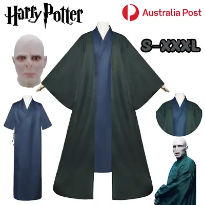 Harry Potter Lord Voldemort Cosplay Costume Halloween Outfits Mask Fancy Dress • $34.07