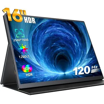 $299 • Buy UPERFECT 16  2K Portable Monitor 120Hz Gaming Monitor 16:10 Screen For Switch PS