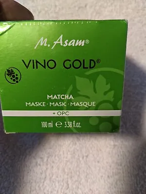 M. ASAM VINO GOLD Matcha Mask 3.38 FL. OZ. New Sealed • $24.99