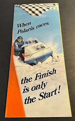 Vintage 1969 Polaris Snowmobile Racing Leaflet Sales Brochure 9  X 15   (q17) • $16.99