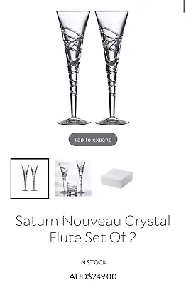 Royal Doulton Saturn Nouveau Crystal Wine | Set Of 2 • $170