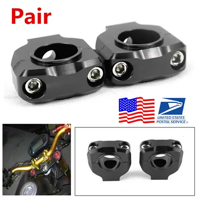 2Pcs Motorcycle 28.6mm 1-1/8''HandleBar Riser Fat Handle Bar Mount Clamp Durable • $27.49