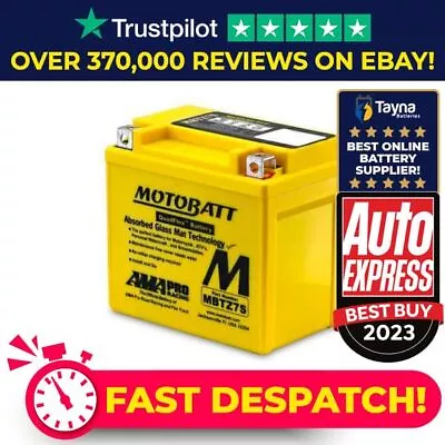 MBTZ7S MOTOBATT Quadflex AGM Bike Battery 12V 6Ah • £38.64