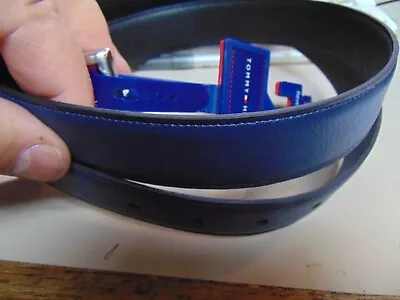 Tommy Hilfiger Men's Reversible Two-In-One Rotative Buckle Belt Size 34 • $19.50