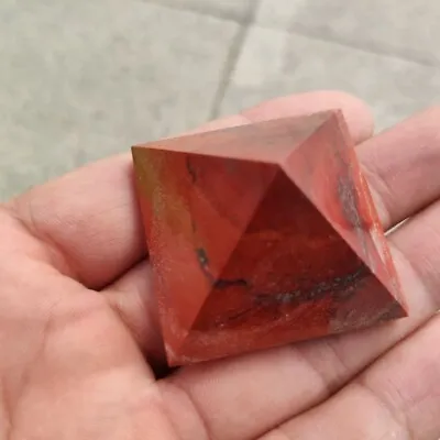 Natural Red Jasper Quartz Crystal Egyptian Pyramid Healing Gemstone Tower Decor • $5.50