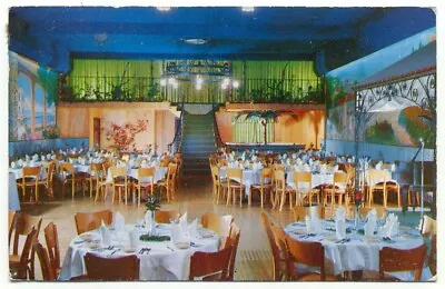 $4.98 • Buy Wood-Ridge NJ Fiesta Banquet Hall C1955 Postcard ~ New Jersey