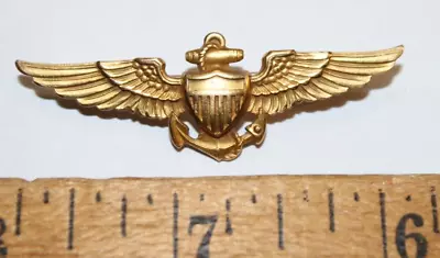 Rare WWII  Solid 10K Yellow Gold U.S. Navy Pilot's Wings WOW!! 7.0 Grams    JSH • $333.33