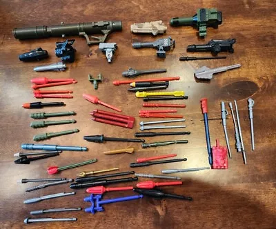 Vintage Toy Weapon MISSILES Projectiles Launchers Gun Parts Marvel Playsets Lot • $15.99