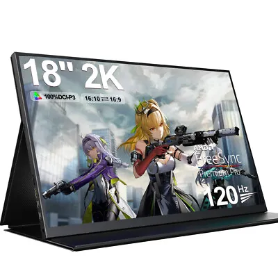 Used | 18  120Hz Monitor 2K Portable Monitor Gaming Monitor For PC PS Xbox • $129.99