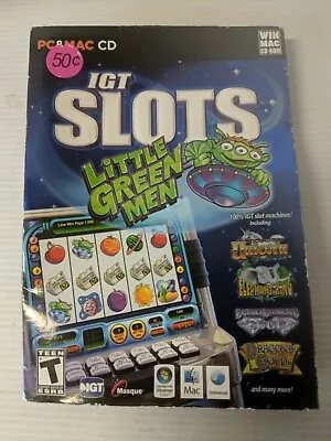 IGT Slots Little Green Men (PC Or Mac 2009) ~ Shelf174g • $7.23