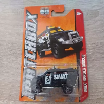 Matchbox 1/64 Diecast MBX Heroic Rescue Black Swat Truck • $7.50