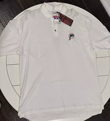 Vintage Puma NFL Miami Dolphins Polo Shirt XL—-FE0 • $29.87