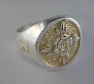 Solid Silver Rosicrucian Ring - 2420-R • $72.50