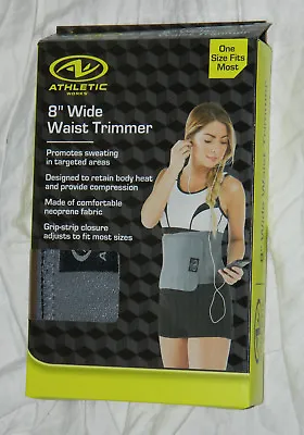 New ATHLETIC Brand Waist Trimmer / Adjustable 42  Inch Belt For Weight Loss  • £15.39