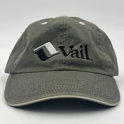 $29.99 • Buy Vail Ski Resort Olive Green Preowned Strapback Adjustable Baseball Cap EUC