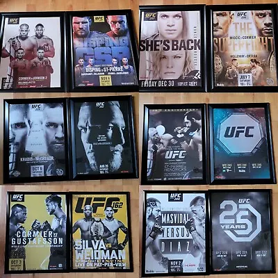 12 Lot UFC Poster Pierre McGregor Jones Silva Diaz Johnson Khabib Rousey Cormier • $300