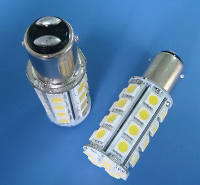 1x BA15D 1142 1076 LED Marine Bulb Boat/Car Lights 30-5050SMD 12~24V White 6500K • $3.79