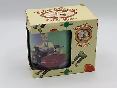 Vintage Wallace & Gromit Mug 1990s Motorbike And Sidecar Boxed D'washer Safe • £5