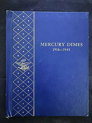 1916 -1945 Mercury Dime Near Complete Set 75 Coins-No 16D-21-21D Or 42 Over 41. • $345