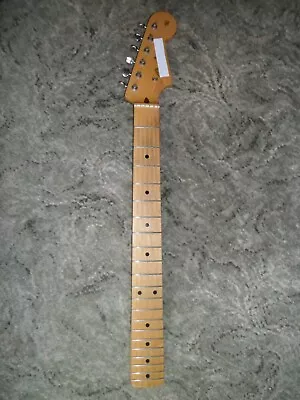 Musikraft Strat Neck Maple Chunky Profile Aged Tuners Good Used Condition • £52