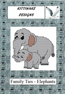 £4.70 • Buy Family Ties - Elephants Cross Stitch Kit By Kittiwake Beginners Kit