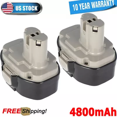 2-Pack 18V 4.8Ah For Makita Ni-Mh Battery 1822 1834 1823 1833 1835 PA18 192826-5 • $38.89